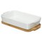 PLAT RECTANGLE CERAMIQUE BAMBOU 30X16CM