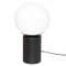 LAMPE TOUCH BOULE LOU NOIR H.26CM