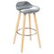 TABOURET DE BAR GRIS FILEL
