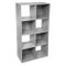 ETAGERE BOIS 8 CASES MIX GRIS
