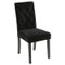CHAISE VELOURS NOIR CLEVA