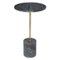 TABLE APPOINT MARBRE ILIAN GRIS D.35.5X61CM