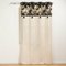 RIDEAU OEILLETS 140X240CM COTON UNI TOP POMPON KARABA