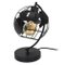 LAMPE A POSER METAL NOIR GLOBE