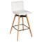 TABOURET BAR PU BLANC ATIEL