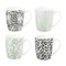 MUG M FLORAL GREEN 33CL