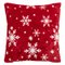 COUSSIN ROUGE FLOCONS 40X40CM