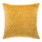 COUSSIN FLAN 3D LOSANGE OCRE 40X40CM