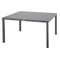 TABLE PIAZZA FIXE CARREE ALUMINIUM GRIS 8 PLACES