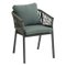 FAUTEUIL REPAS ORIENGO OLIVE GRAPHITE