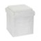COFFRE POUF PLIABLE COMPATIBLE BRIQUE GRIS