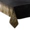 NAPPE IMPRIME LEOPARD NOIR OR 140X360CM