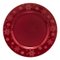 ASSIETTE PRESENTATION FLOCON ROUGE 33CM