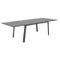 TABLE PAVANE EXTENSIBLE ALUMINIUM GRAPHITE 10 PLACES