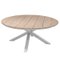 TABLE ORIENGO RONDE ACACIA BLANC 8 PLACES