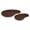 PLATEAU BOIS ORIGINES MARRON D.31X19.4CM