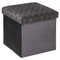 POUF PLIABLE VELOURS GRIS LIAM